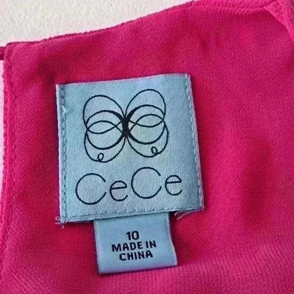 CECE Spaghetti Strap Asymmetrical Ruffle Dress - Picture 10 of 11